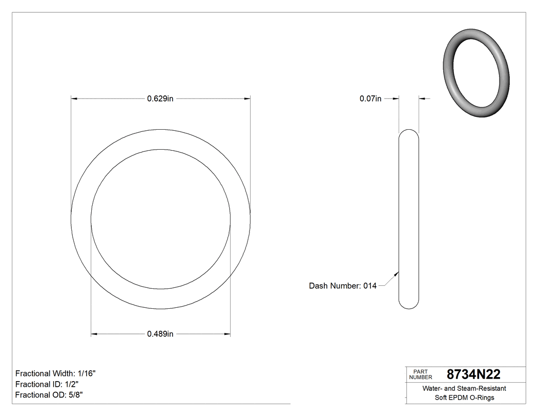Technical drawing - 8734N22